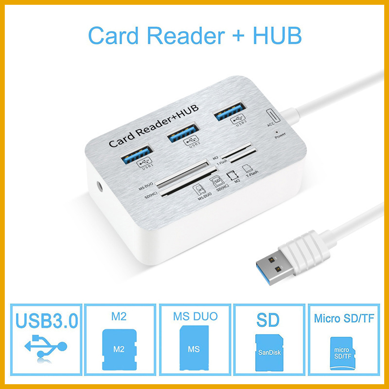Usb Hub Type C - USB-хаб 7-в-1 с 3 портами USB