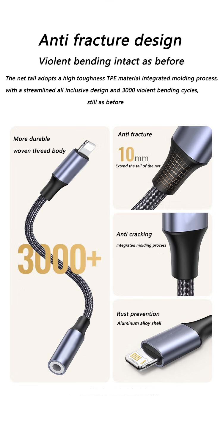 3,5 мм разъем AUX-кабель 8-кон – обзор и цена Wired Earphone Lightning