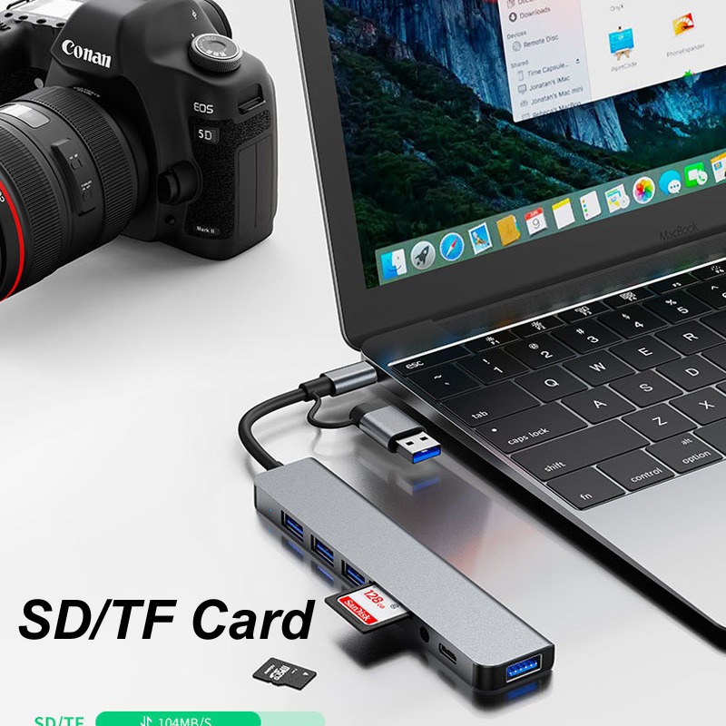 USB-хаб 8-в-1 Type-C 3.0 с ауд – обзор и цена Usb Hub Type C