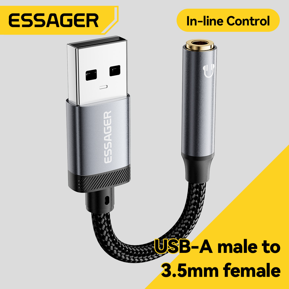Кабель Essager USB – 3,5 мм дл – обзор и цена Wired Earphone Lightning